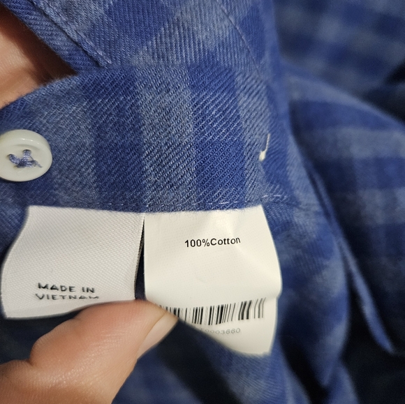 Nwot Alton Lane Plaid Button Down Flannel - Picture 4 of 4